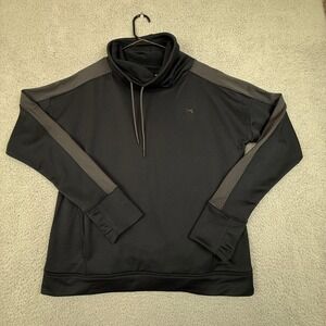 Under Armour‎ Pullover Black Cowl Neck Thumb Hole Long Sleeve Top Large